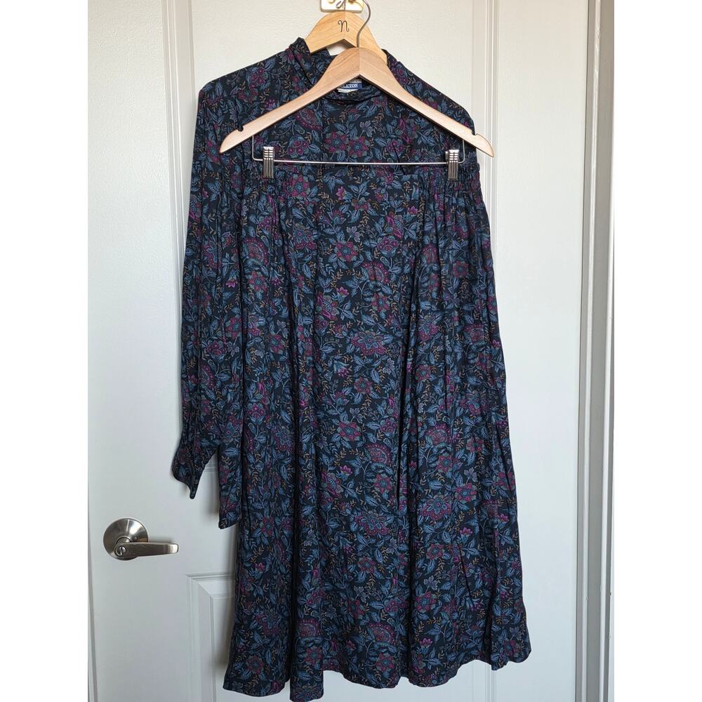 Vintage Pendleton Floral Maxi Skirt Set with Pockets - Picture 12 of 15